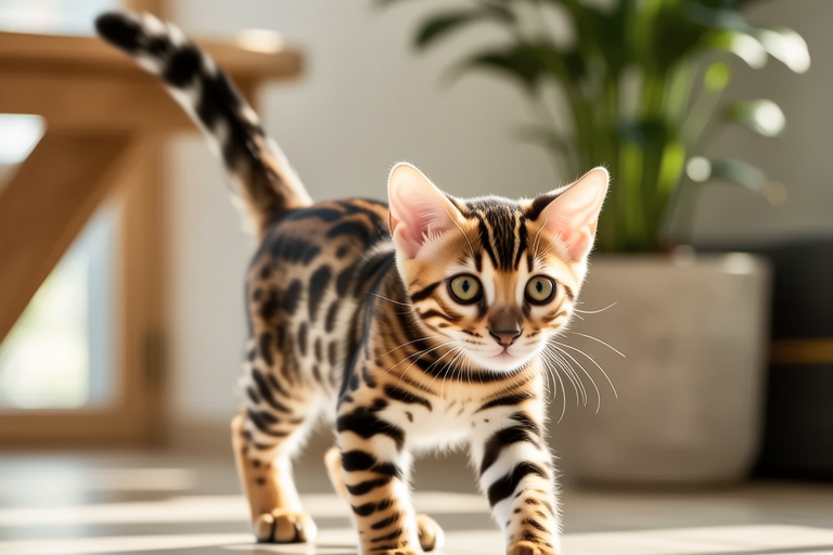 Spots and Stripes Galore: Raising a Playful Bengal Kitten