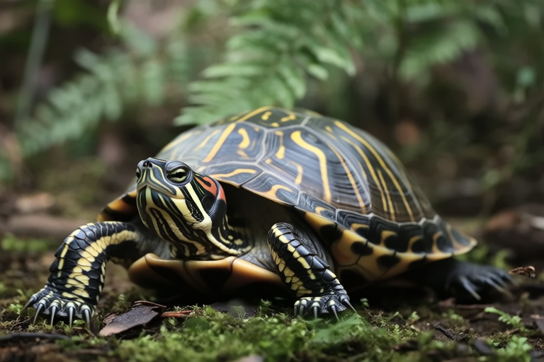 Adorable Three-Striped Box Turtle: The Shy Yet Captivating Pet
